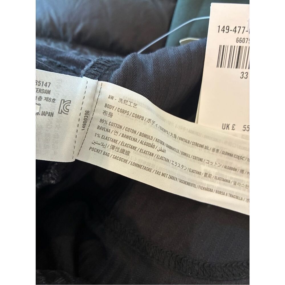 NWT ABERCROMBIE & FITCH The A-Line Short Mid Rise Black Size 33 - Picture 7 of 7